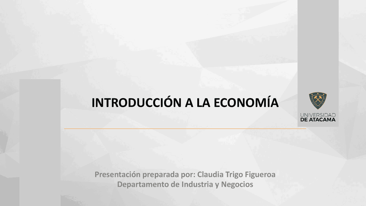 INTRODUCCION A LA ECONOMIA - CONCEPTOS FUNDAMENTALES (MICROECONOMIA