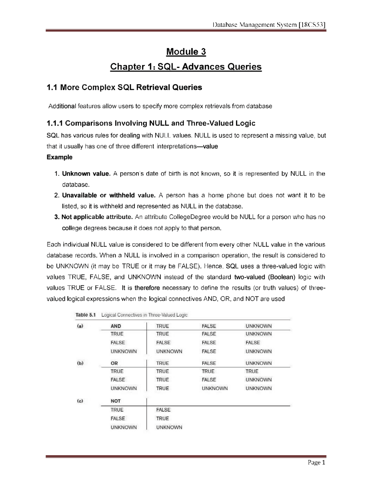 Dbms mod 3 complete notes | Study notes Database Management Systems ...