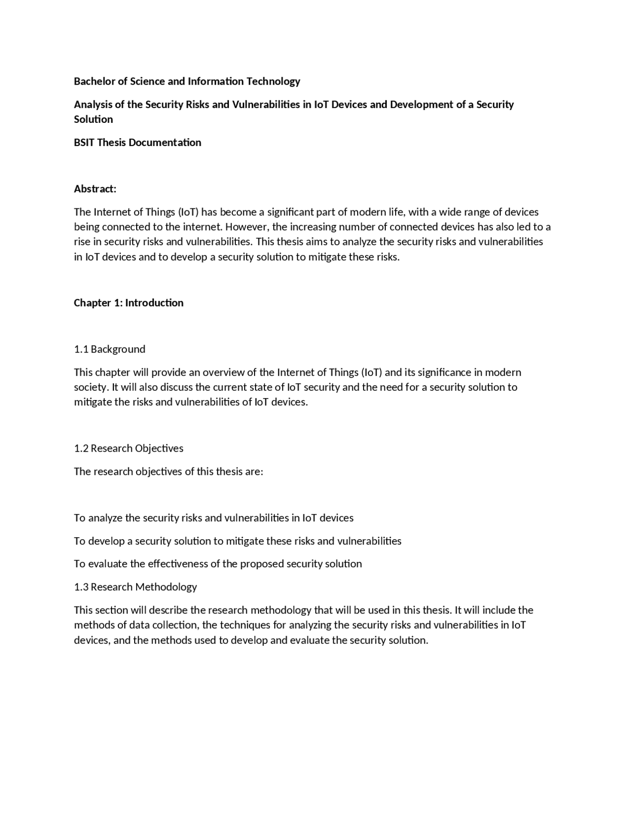 Analysis of the Security Risks and Vulnerabilities in IoT Devices and ...