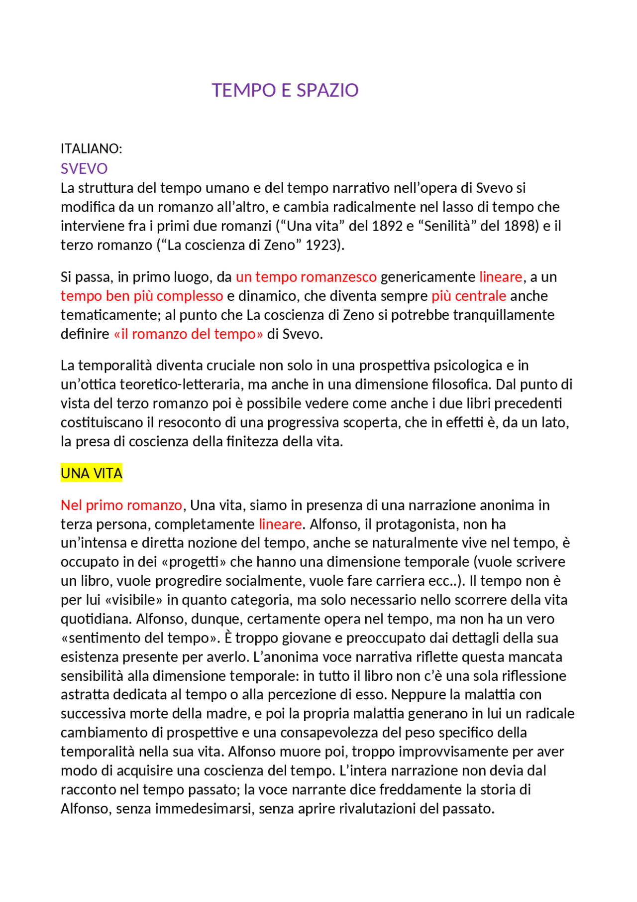 Tema tempo e spazio maturità Collegamenti Interdisciplinari di Italiano Docsity Tema tempo e spazio maturità Collegamenti Interdisciplinari di Italiano Docsity