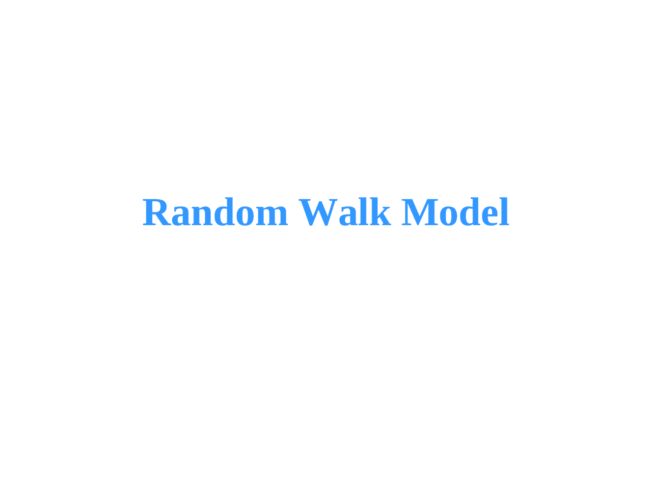 Random Walk Model Random Walk Model | Summaries Marketing | Docsity