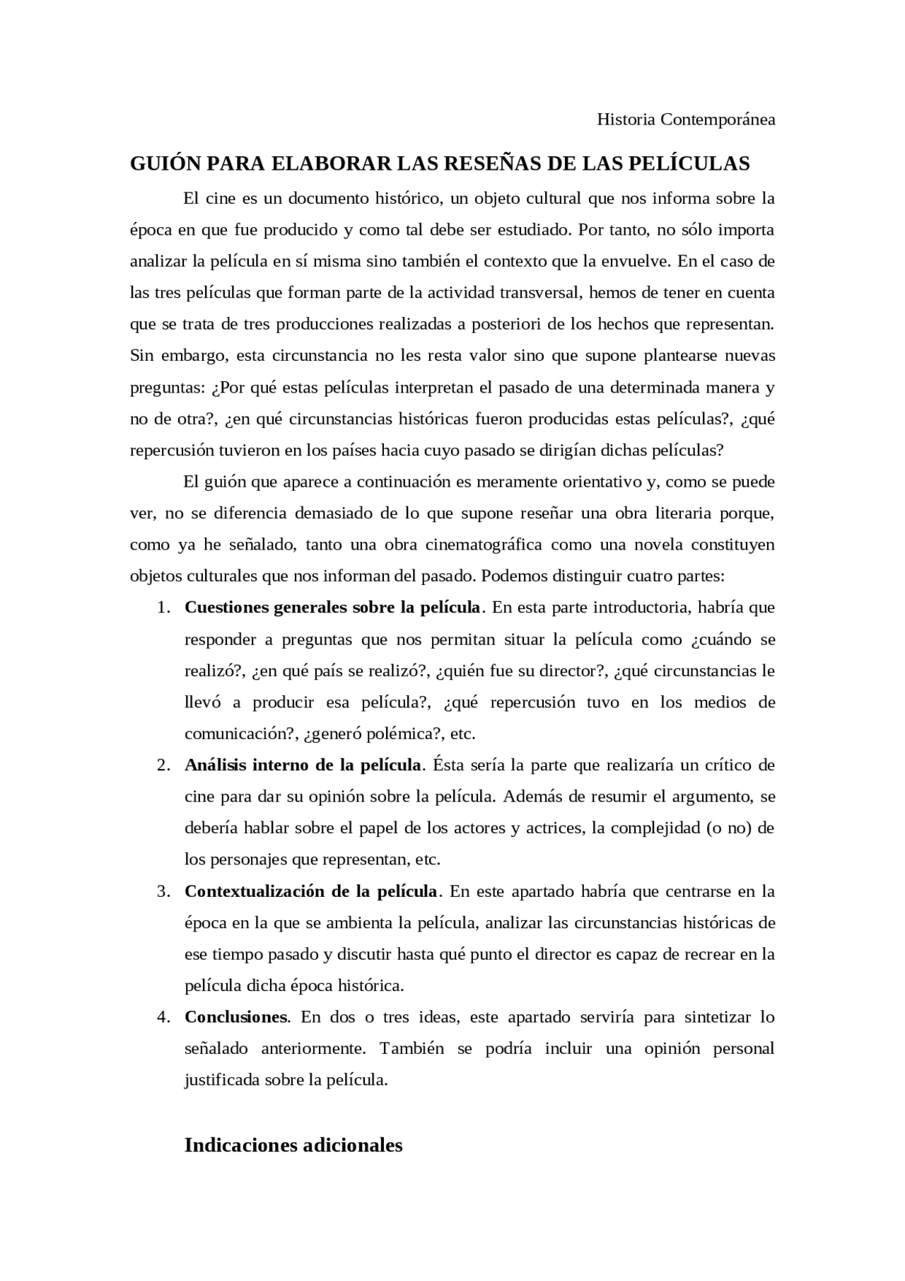 Guion para hacer reseñas de películas | Resúmenes de Lenguaje ...