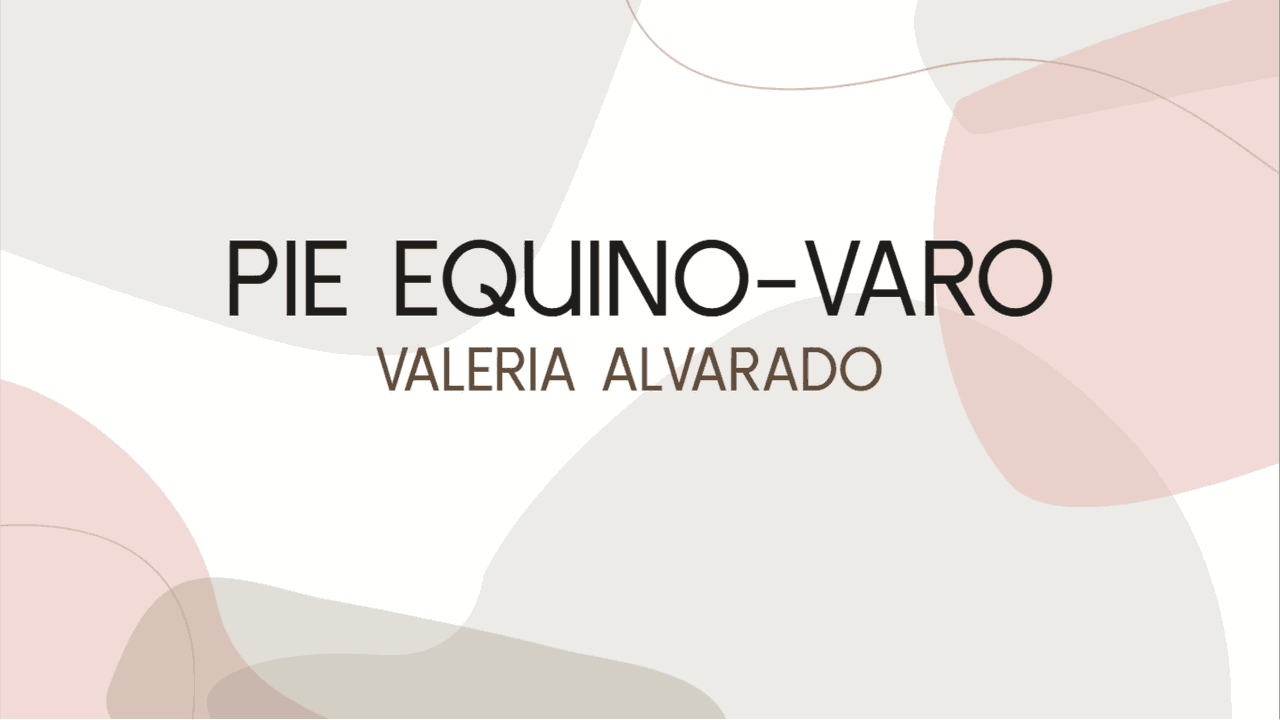 PIE EQUINO VARO PRESENTACION Guías, Proyectos, Investigaciones de