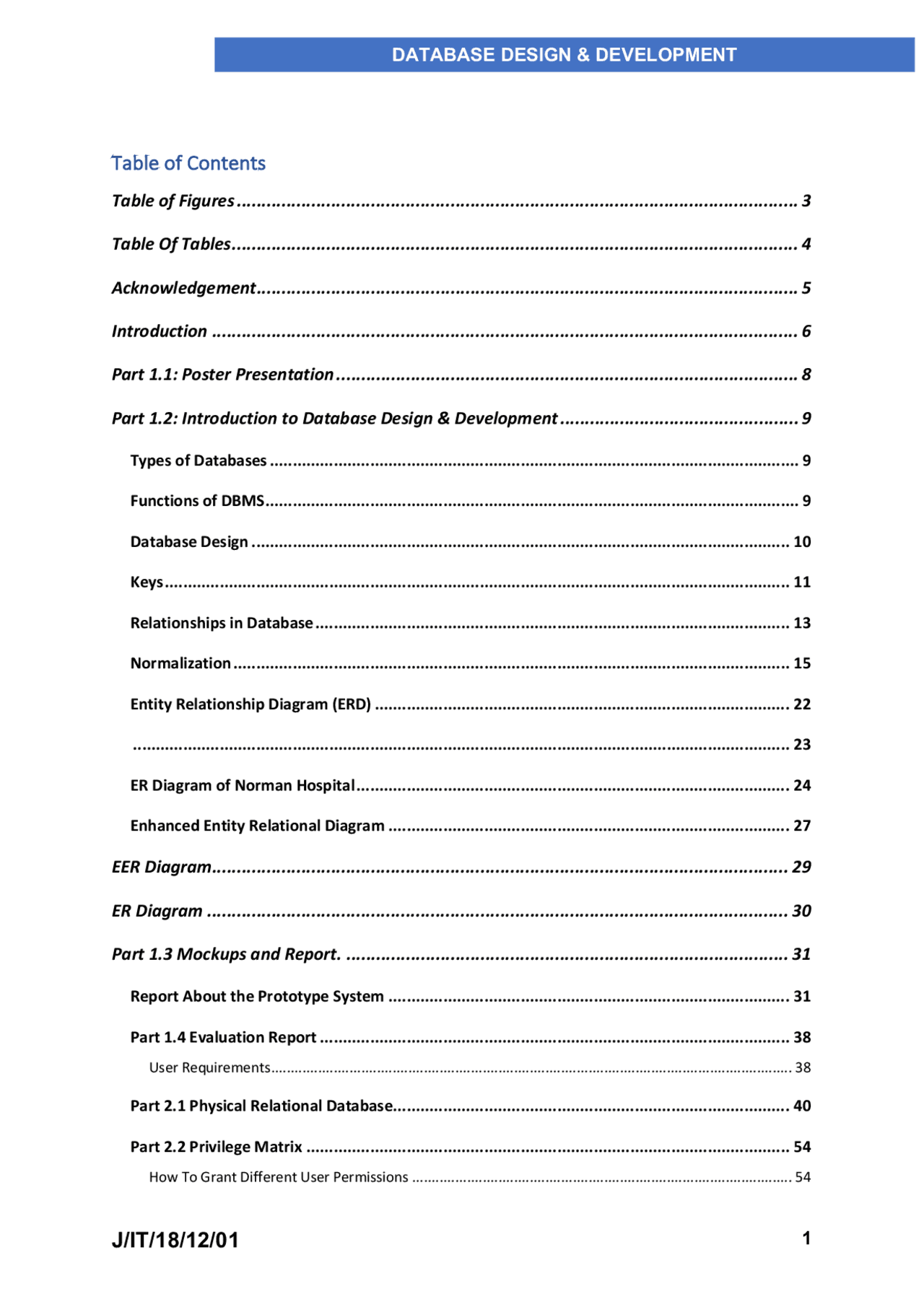 Database Desing Notes DATABASE DESIGN AND DEVELOPMENT | Study notes Computer Science | Docsity