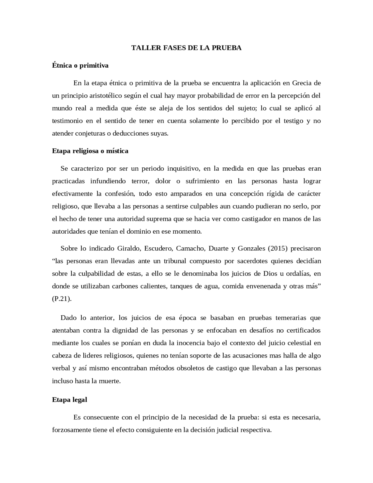 Fases de la prueba a través de los siglos | Apuntes de Derecho Penal ...