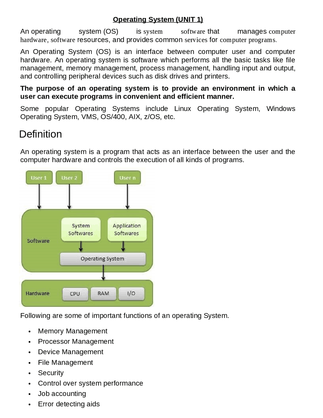 Notes for operating system subject | Cheat Sheet Operating Systems ...