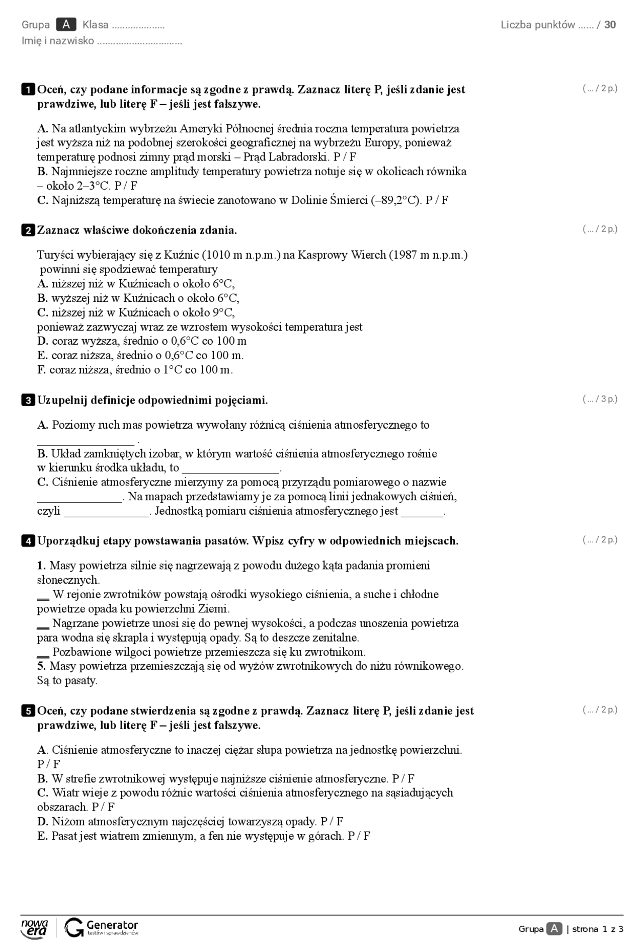 Nowa Era Sprawdzian Geografia 1 Liceum Catherine Gourley