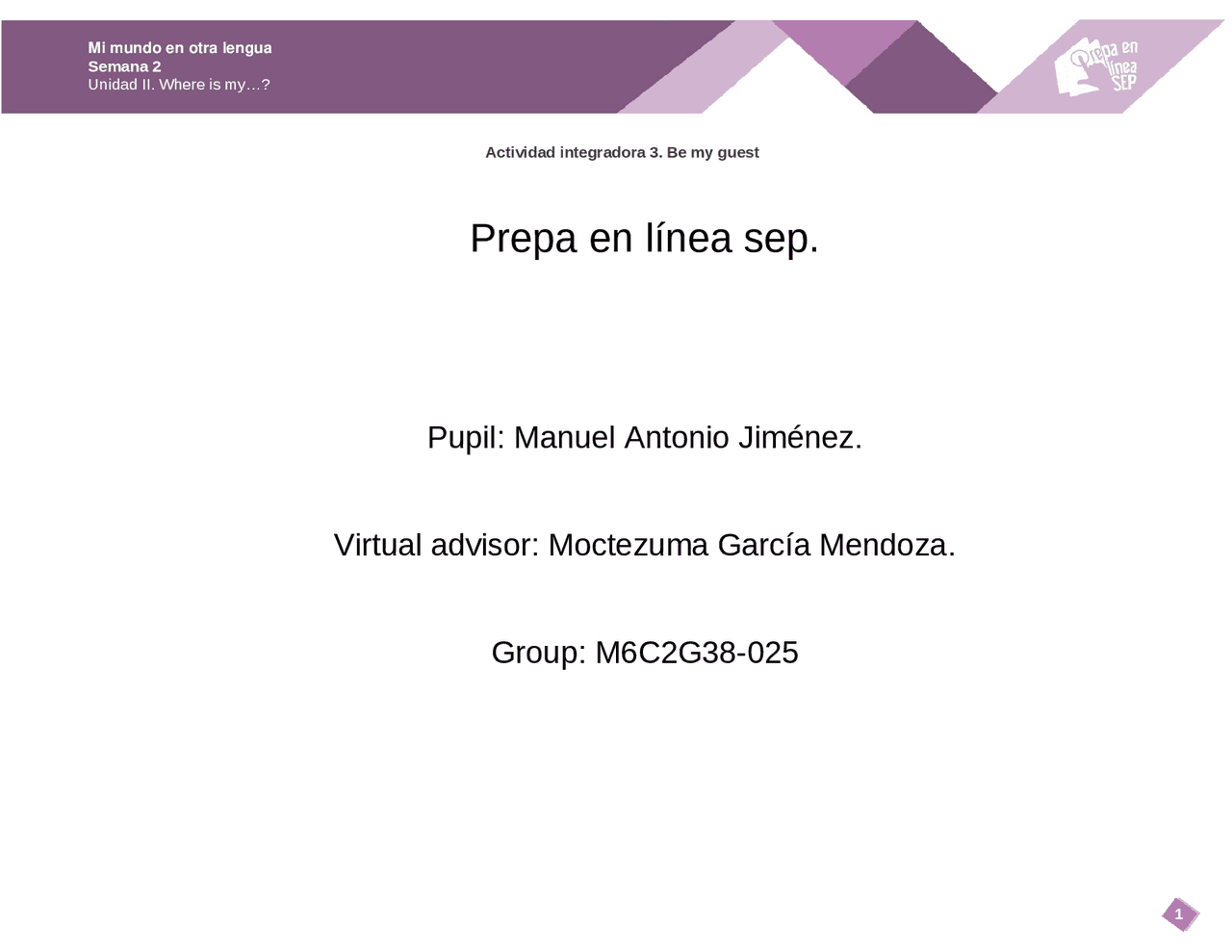 Inglés Modulo4 Semana 2 Ejercicios De Inglés Docsity