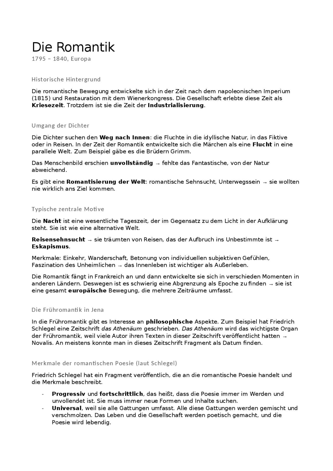 Literarische Bewegung Im 19 Jahrhundert