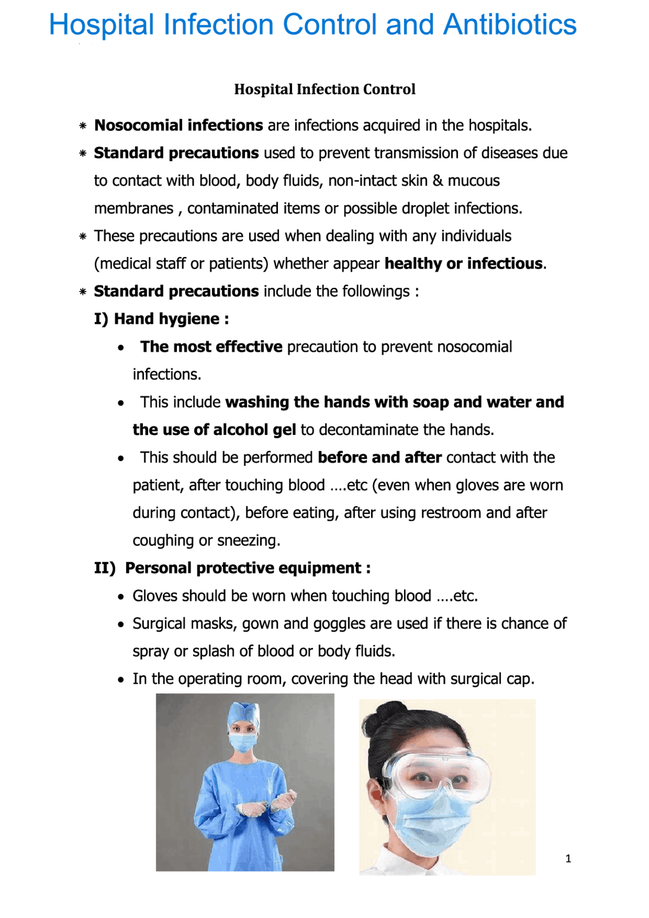 Hospital Infection Control Training.pdf Hospital Infection Control - Hospital Infection Control and Antibiotics ...
