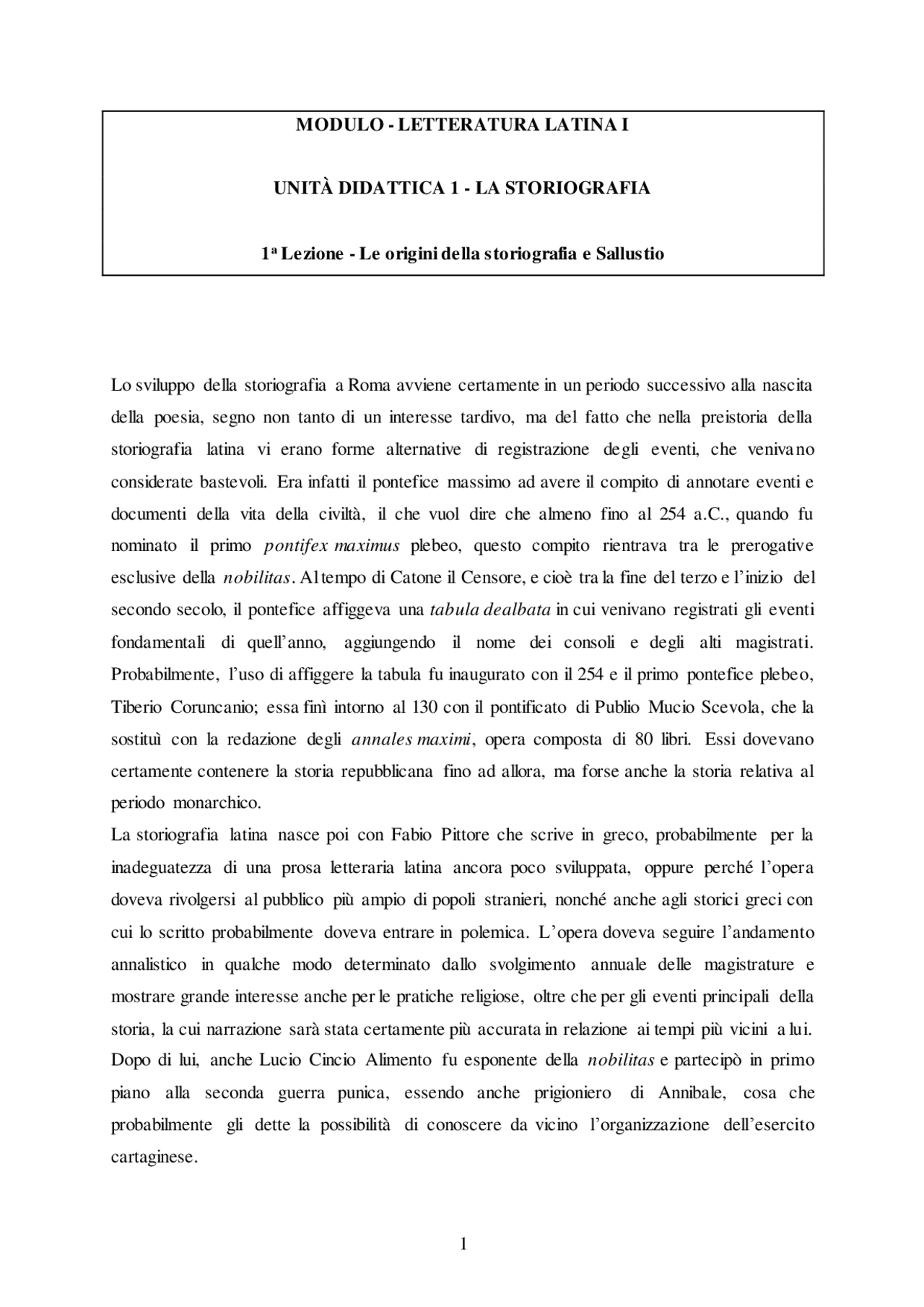 Dispensa modulo letteratura latina | Dispense di Letteratura latina ...