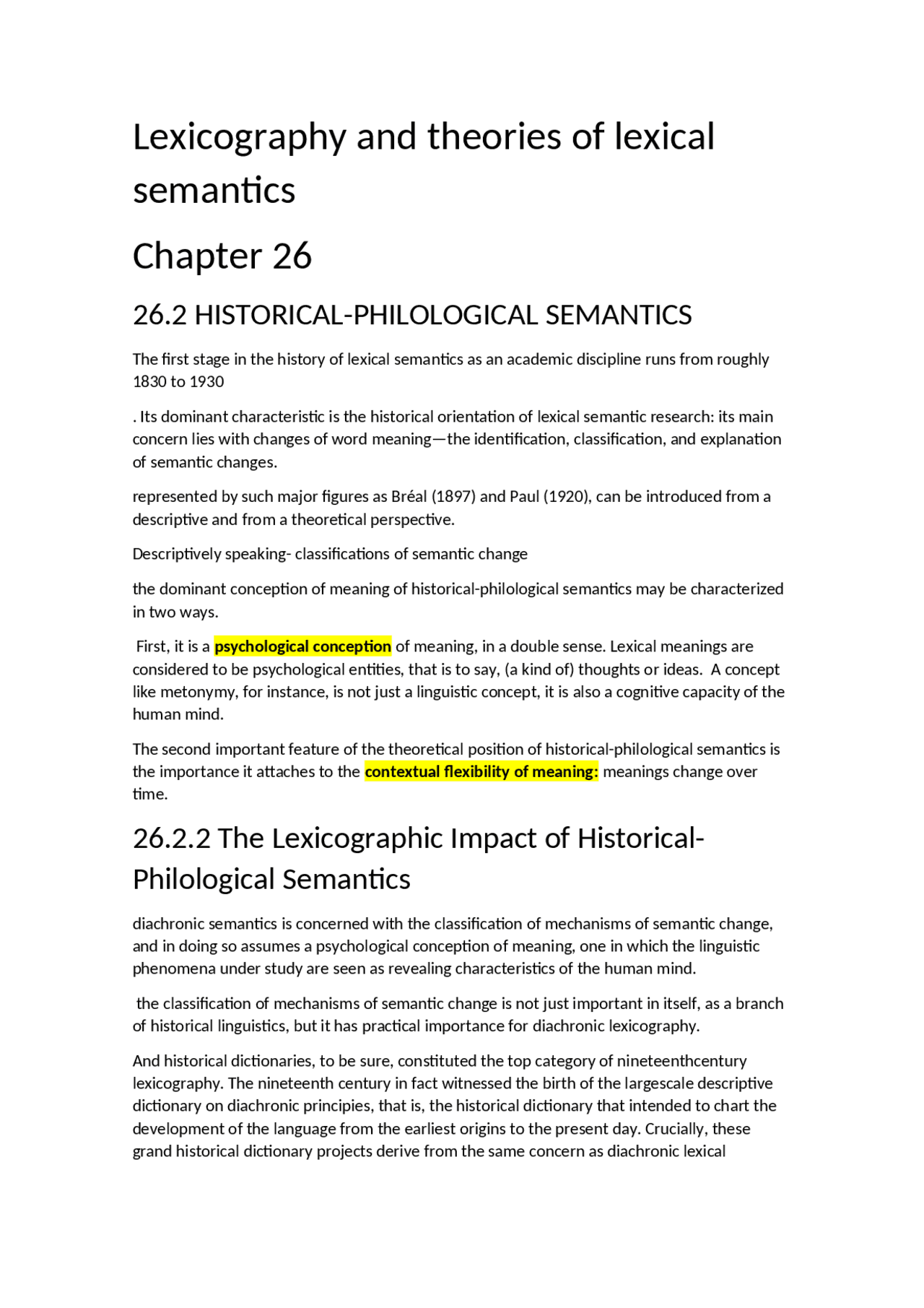 Resumo de aulas e livro de lexicography | Notas de estudo Linguística ...