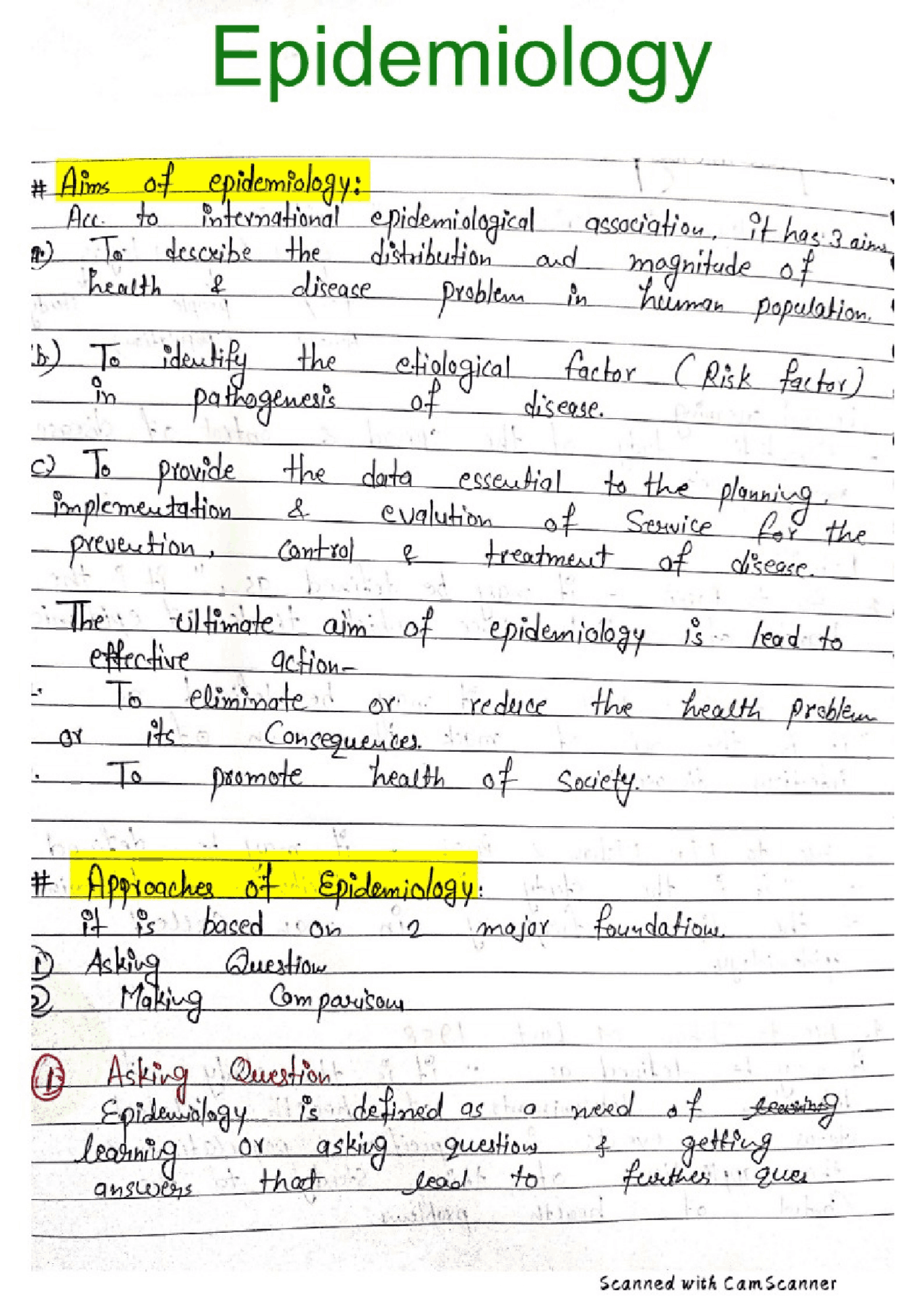 Epidemiology important notes | Study Guides, Projects, Research Medical ...