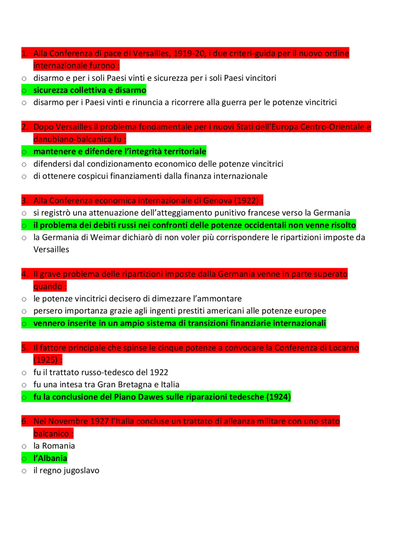 scienze politiche delle relazioni internazionali
