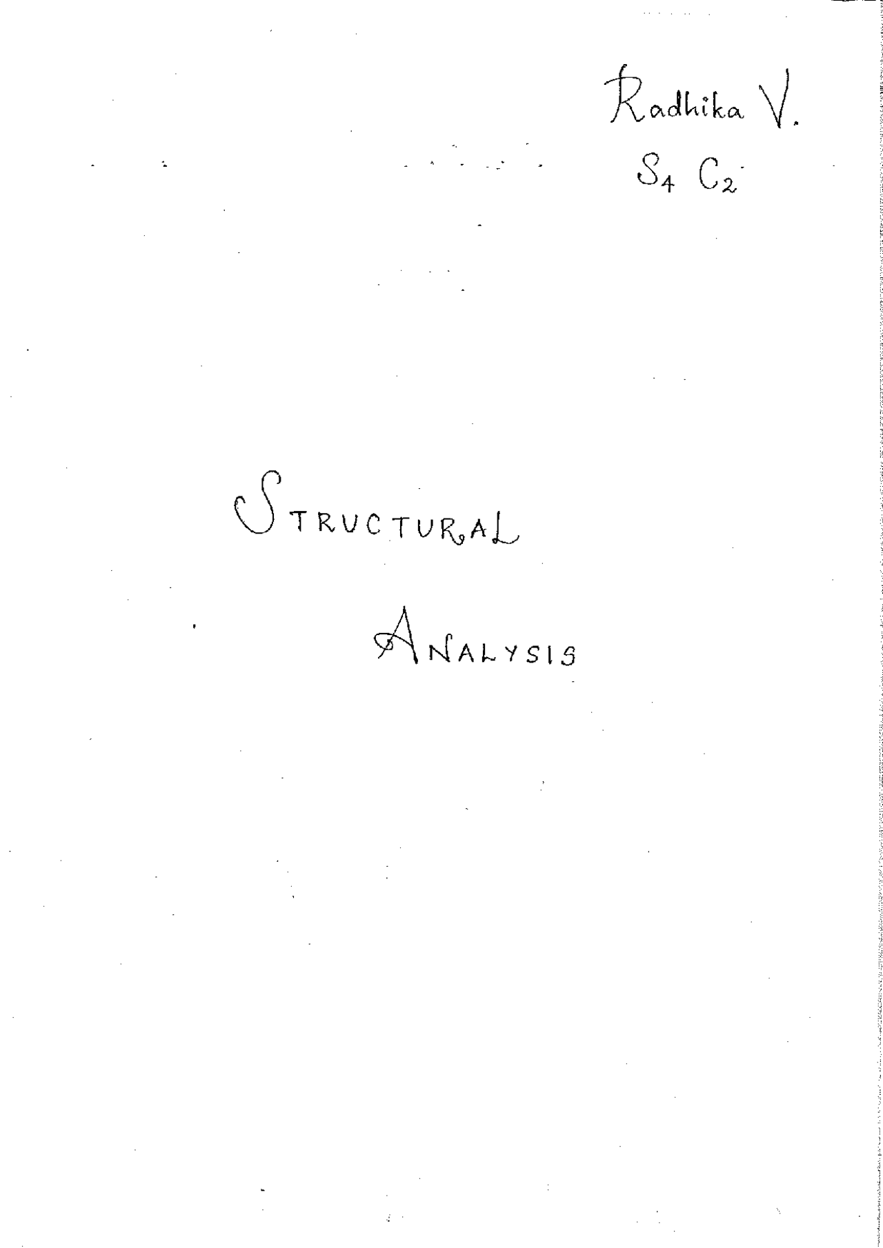 Structural Analysis Notes | Lecture notes Structural Analysis | Docsity