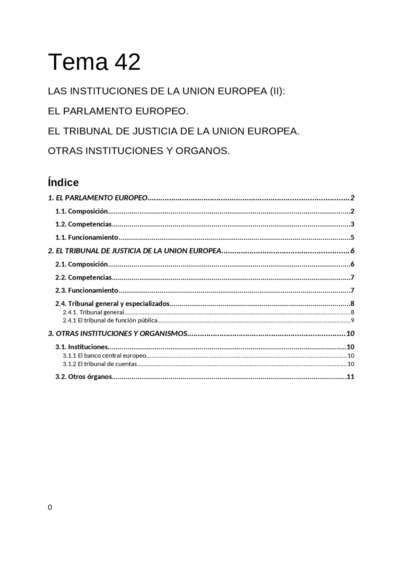 Instituciones de la Unión Europea II | Apuntes de Política de la Unión ...