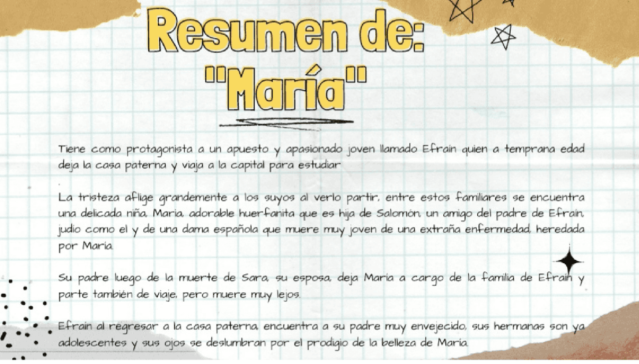 Resumen de la de Jorge ISAACS de su obra "María" | Apuntes de