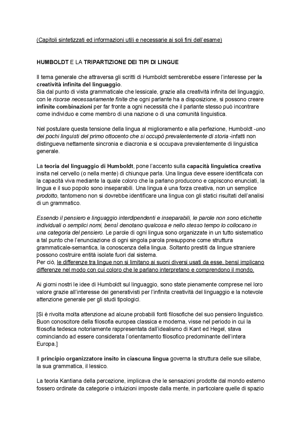 STORIA DELLA LINGUISTICA MODERNA ROBINS Dispense di Linguistica