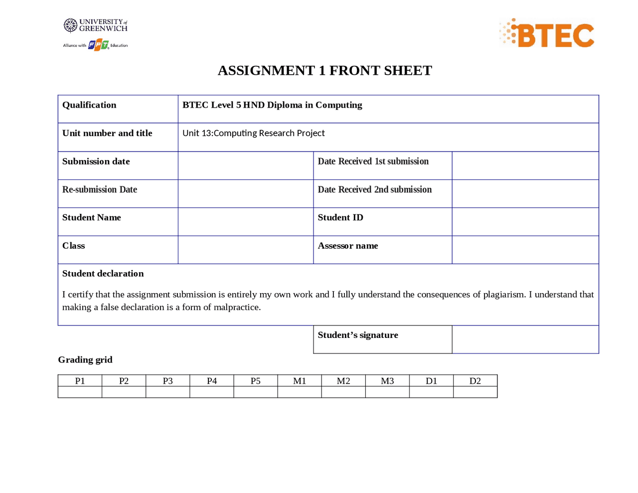 Managing a Successful Computing Project | Assignments Computer Science ...