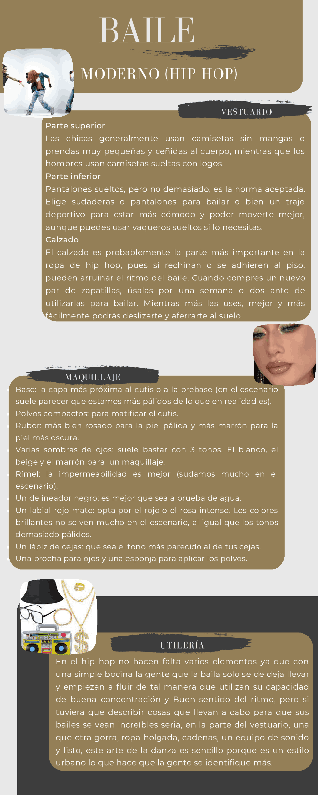 Baile moderno de kpop | Esquemas y mapas conceptuales de Artes