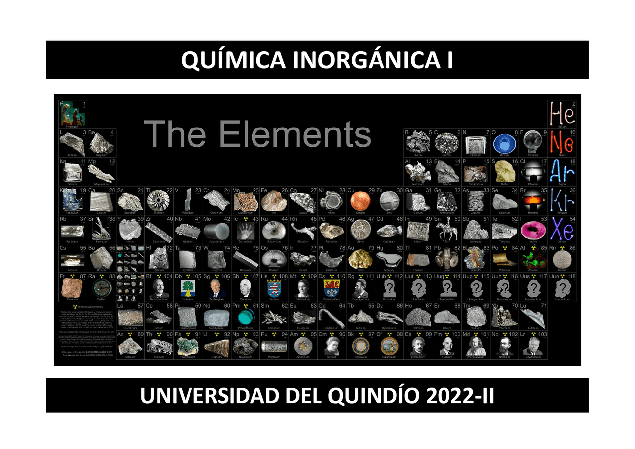 Clase de inorganica 1 | Diapositivas de Química Inorgánica | Docsity