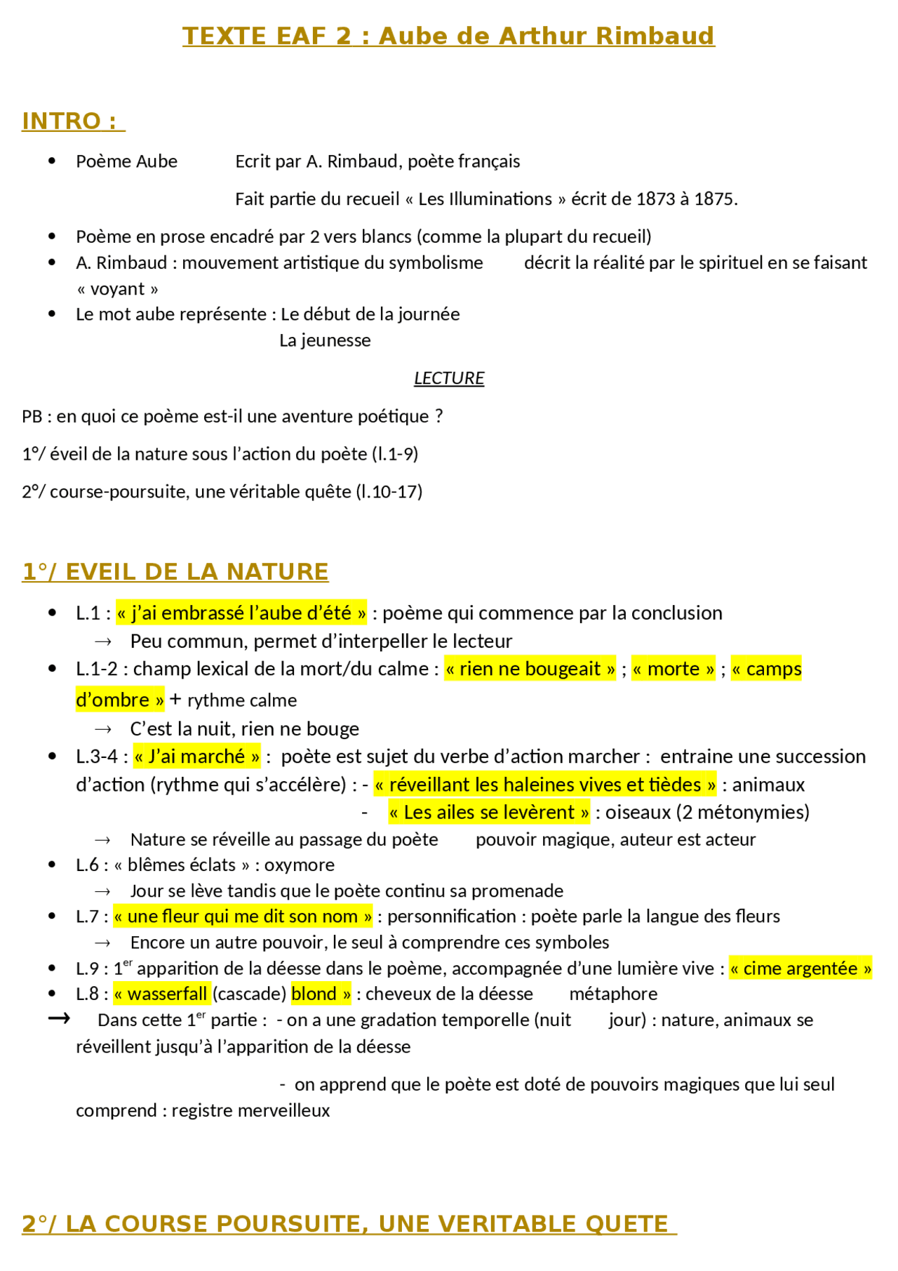 Explication Lineaire Exemple D’Analyse Linéaire – La lecture linéaire : exemple et méthode ...