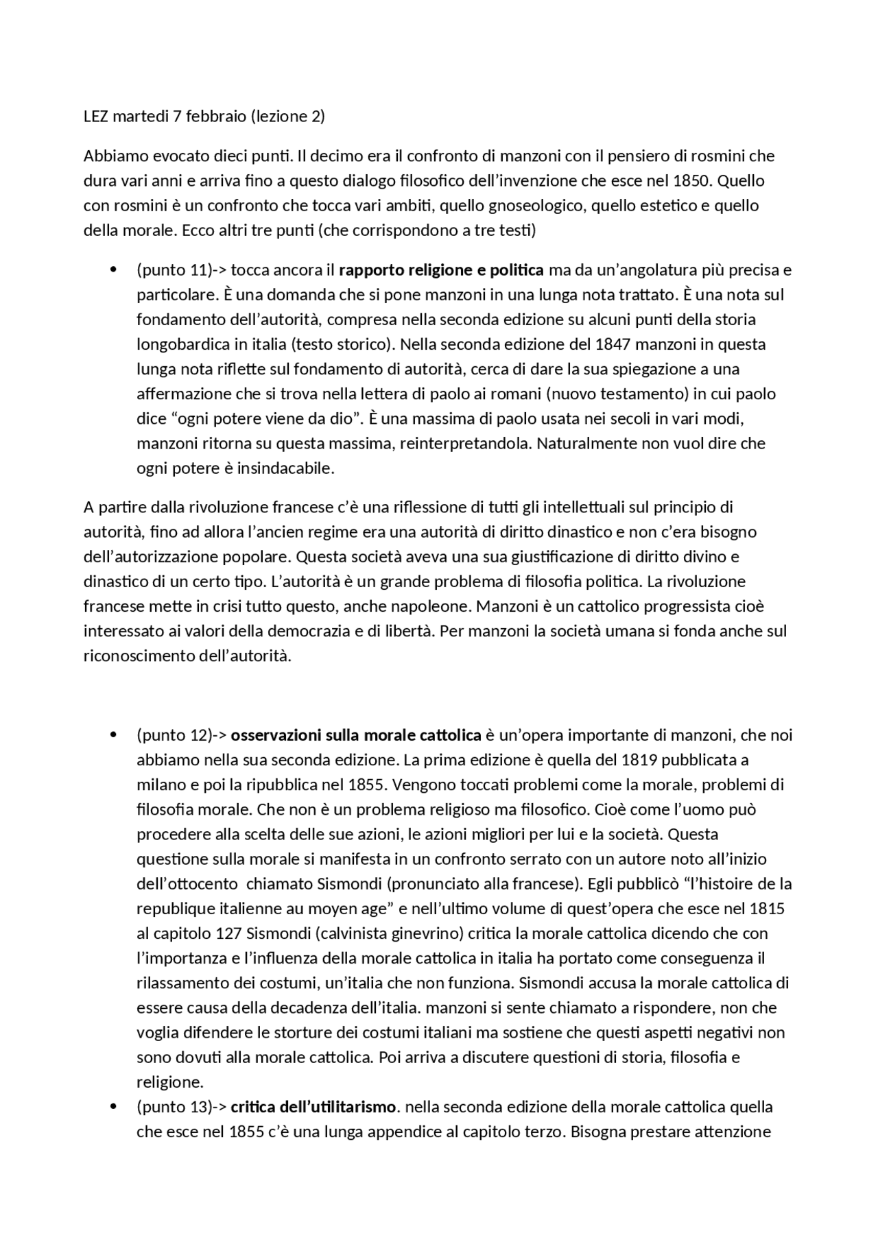 Seconda Lezione Badini Confalonieri, appunti della lezione Appunti di