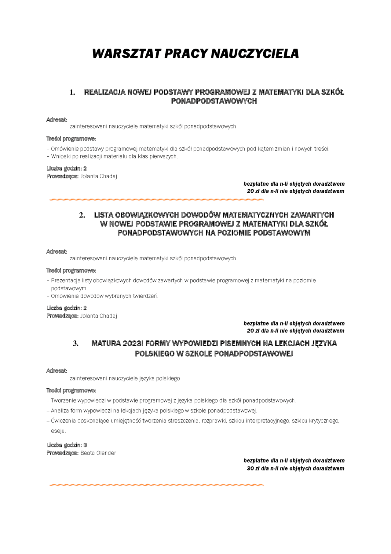 Co Składa Się Na Warsztat Pracy Nauczyciela