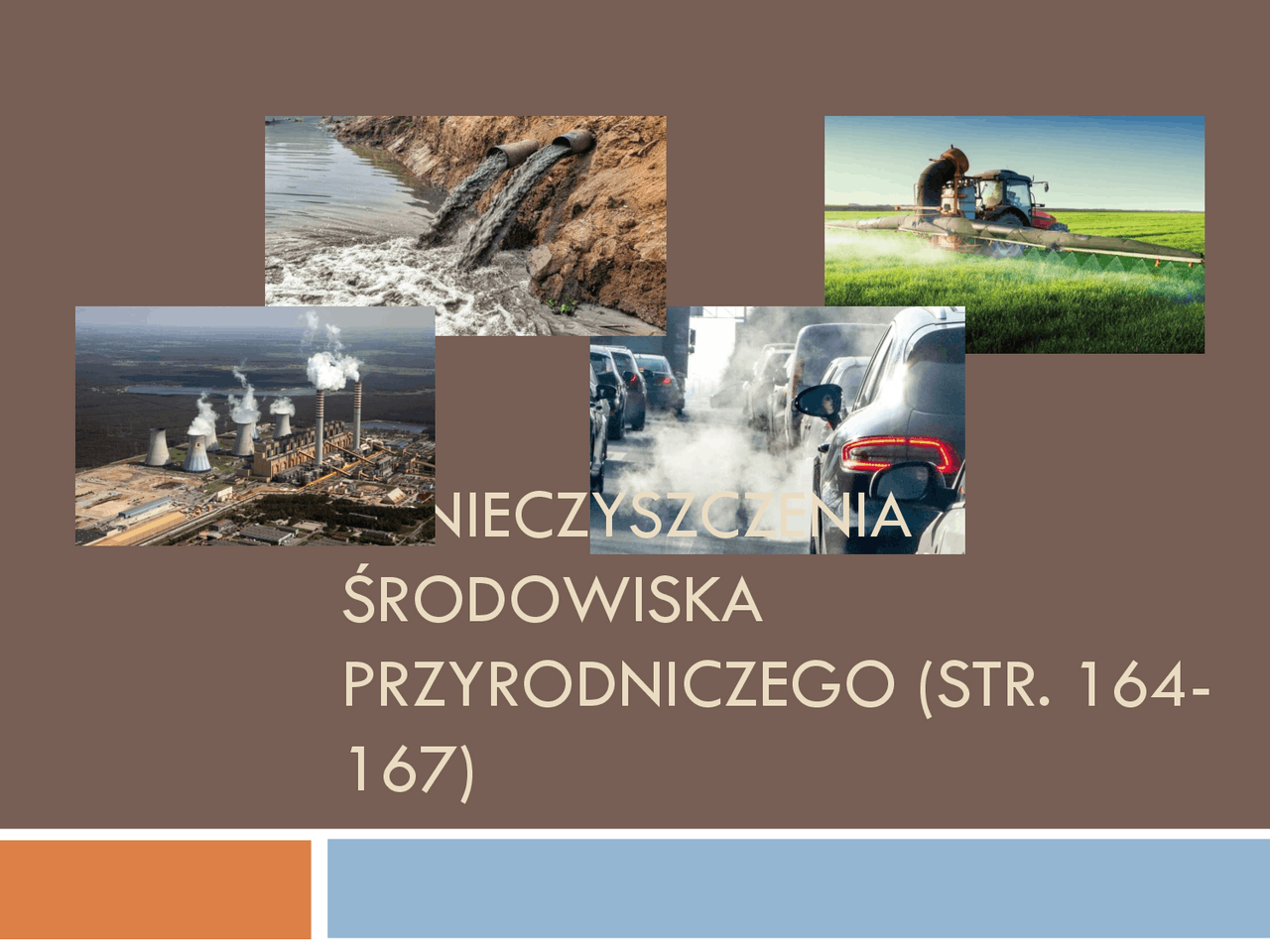 Zanieczyszczenia środowiska przyrodniczego | Schematy Transport | Docsity