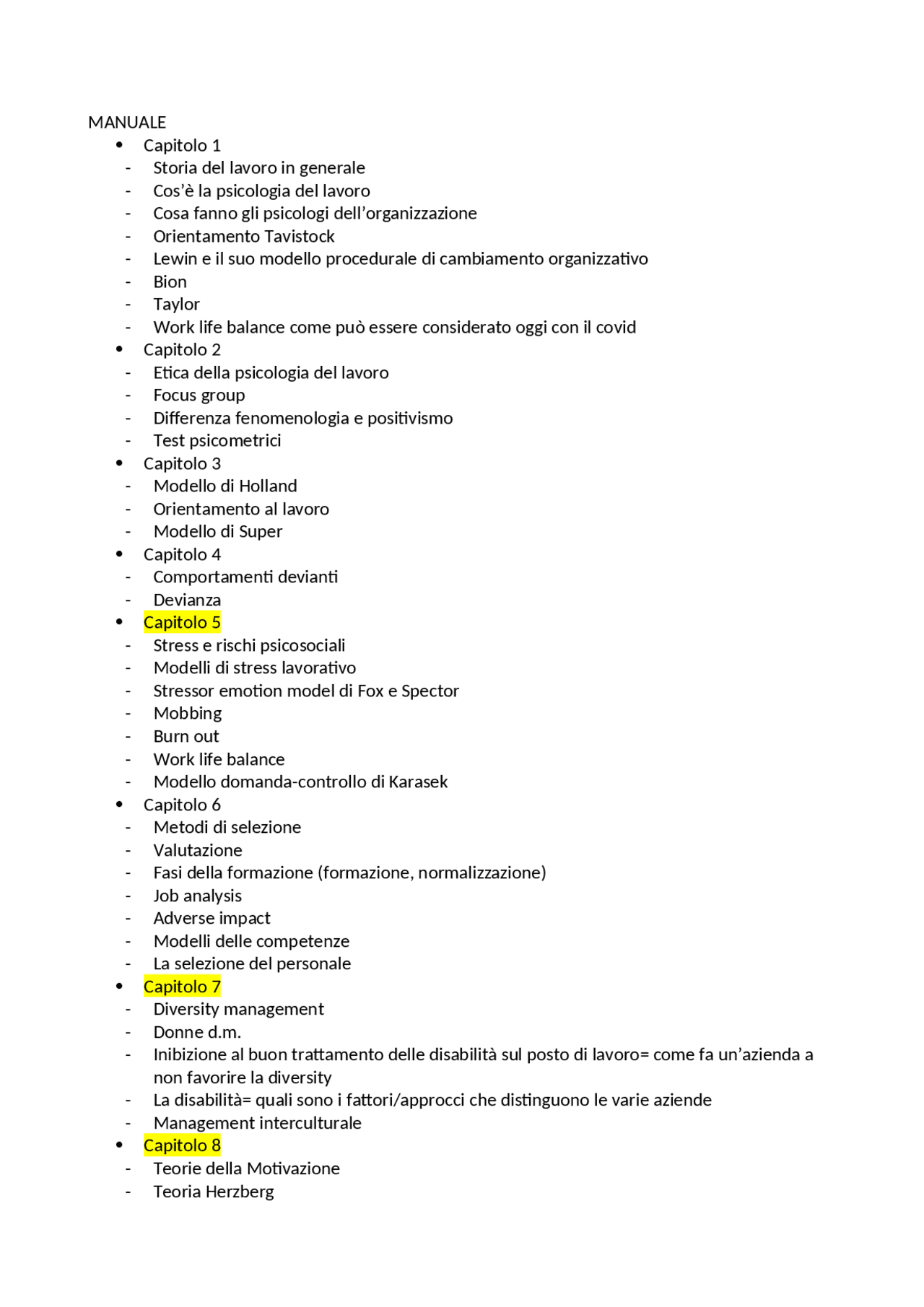Domande più frequenti di Psicologia del lavoro del Prof. Ripamonti ...