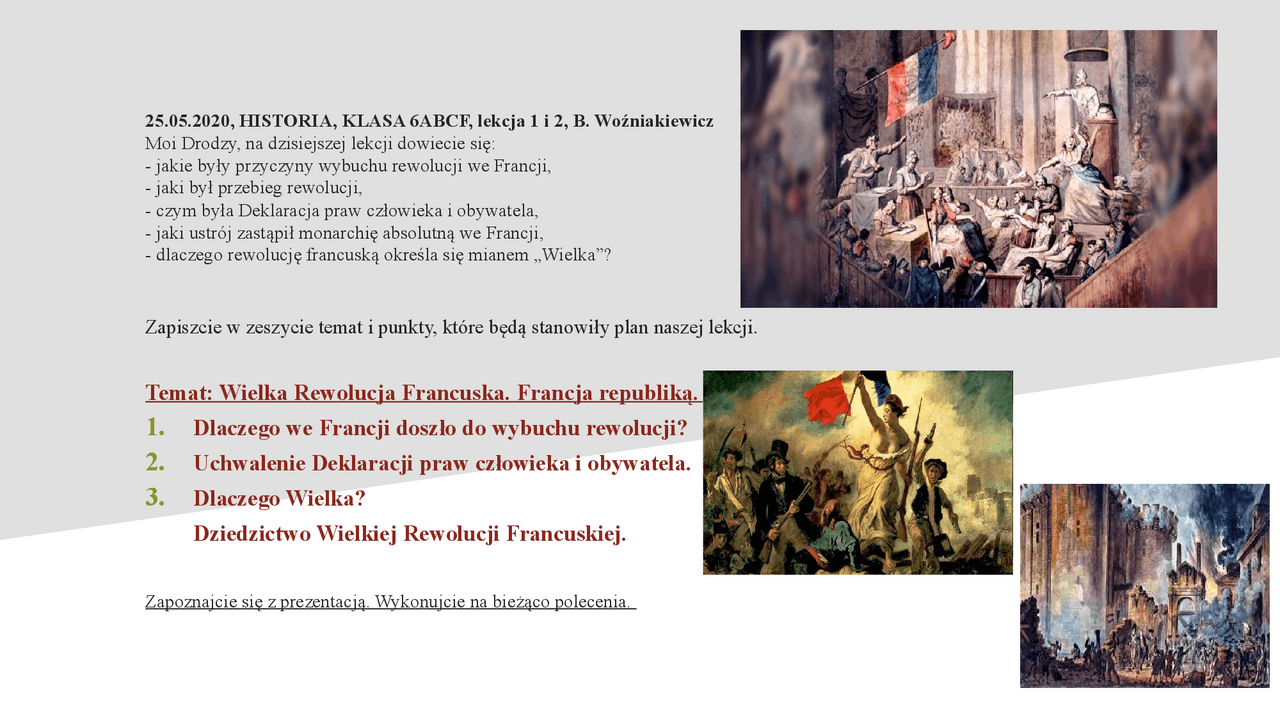 Wielka Rewolucja Francuska. Francja republiką. 1. Dlaczego