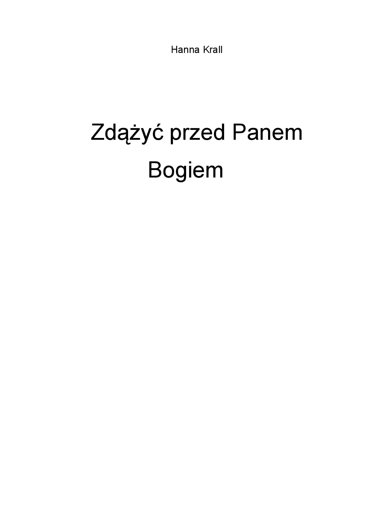 Zdążyć przed Panem Bogiem | Notatki Medycyna | Docsity