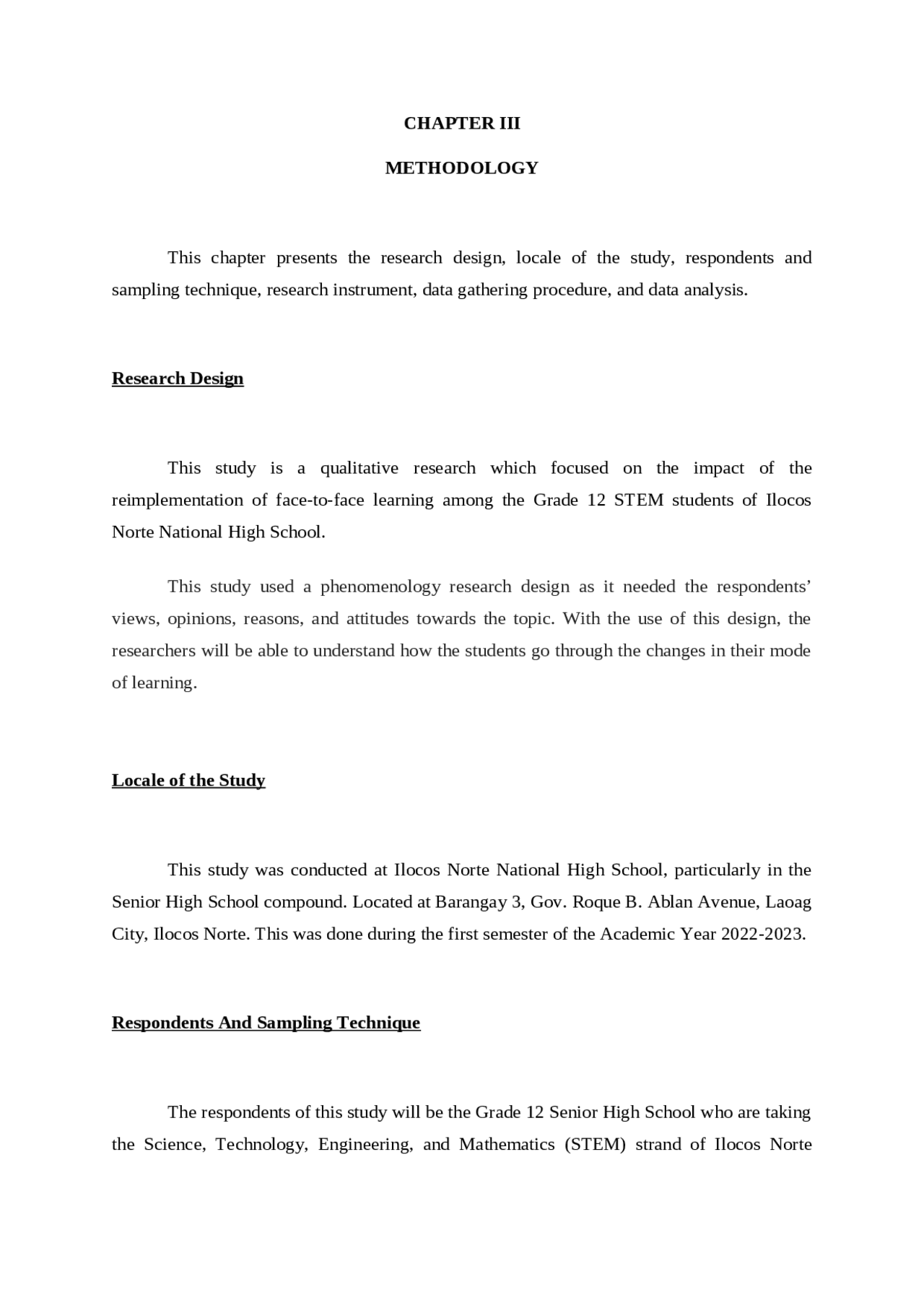 Chapter 3 research paper | Study Guides, Projects, Research English ...