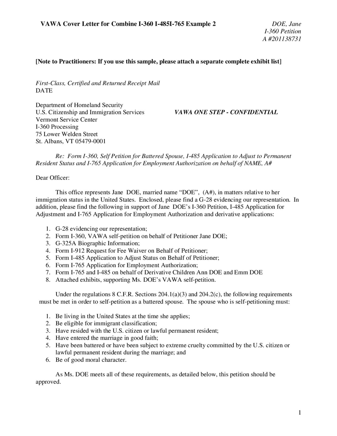 Vawa Emotional Abuse: Sample Letter That Won My Case - z6ngjsu