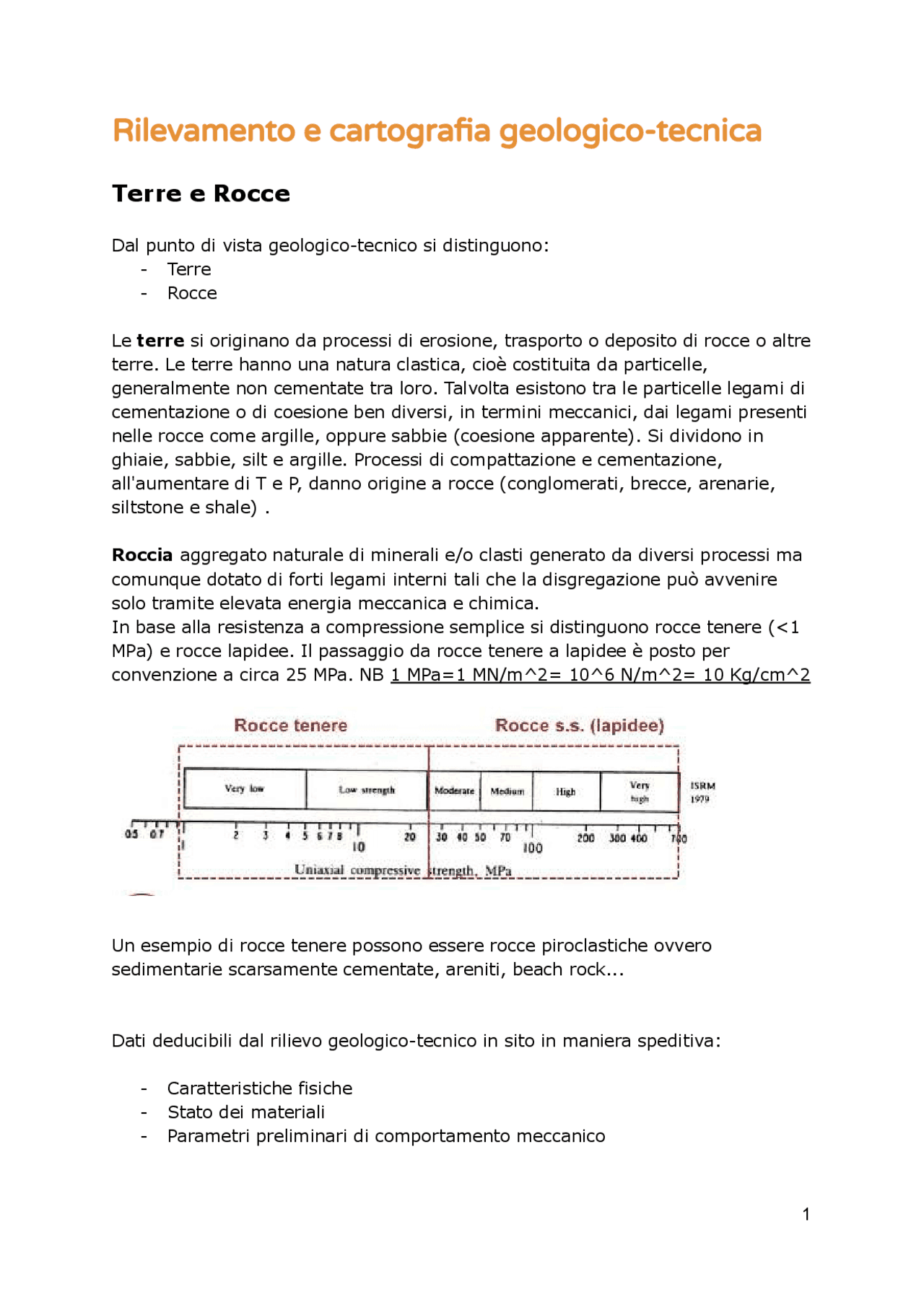 Rilevamento e cartografia geologico-tecnica | Appunti di Geologia | Docsity