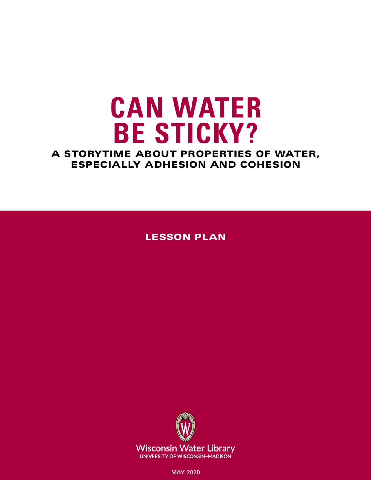 CAN WATER BE STICKY? Schemes and Mind Maps Geophysics Docsity