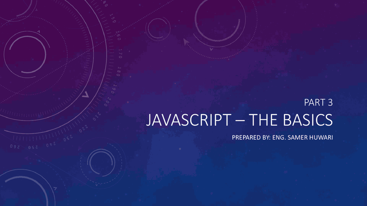 The basics of javascript | Slides Technology | Docsity