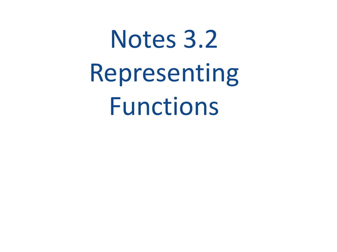 2.1 Functions and their Graphs | Study notes Pre-Calculus | Docsity