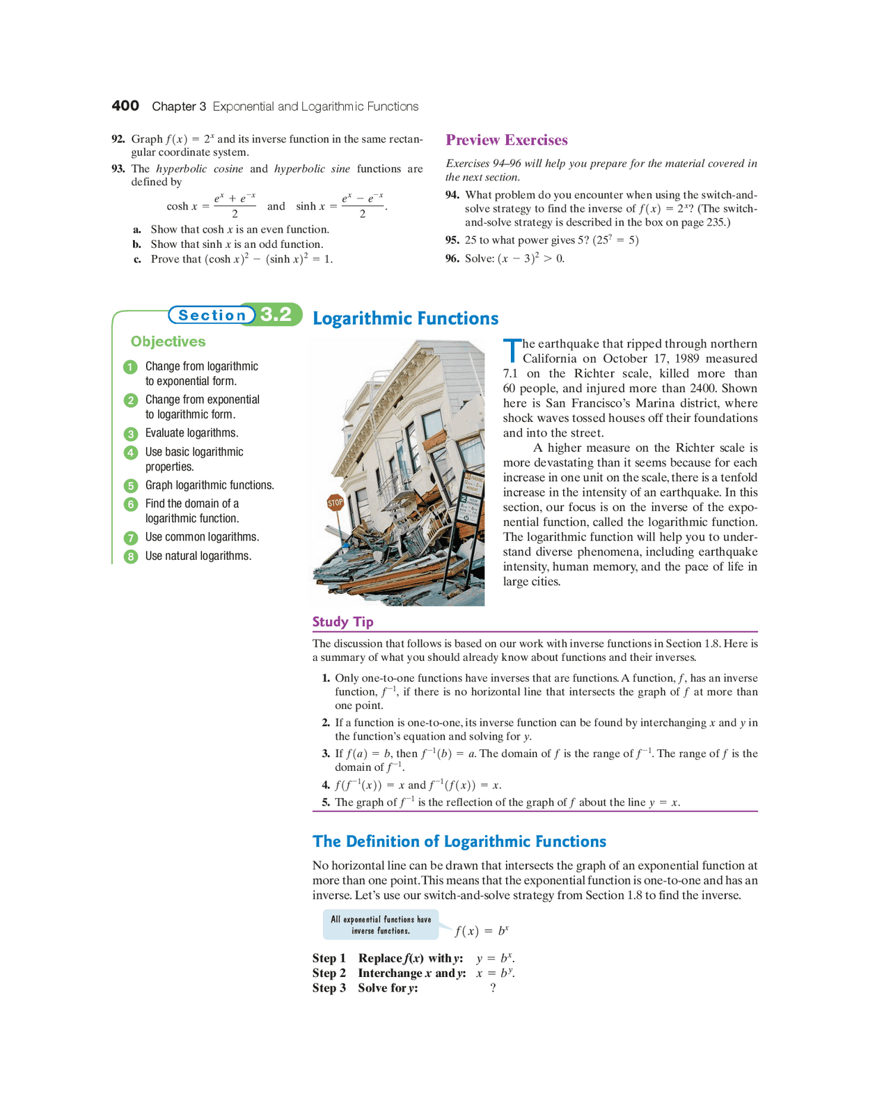 400 Chapter 3 Exponential and Logarithmic Functions | Lecture notes ...