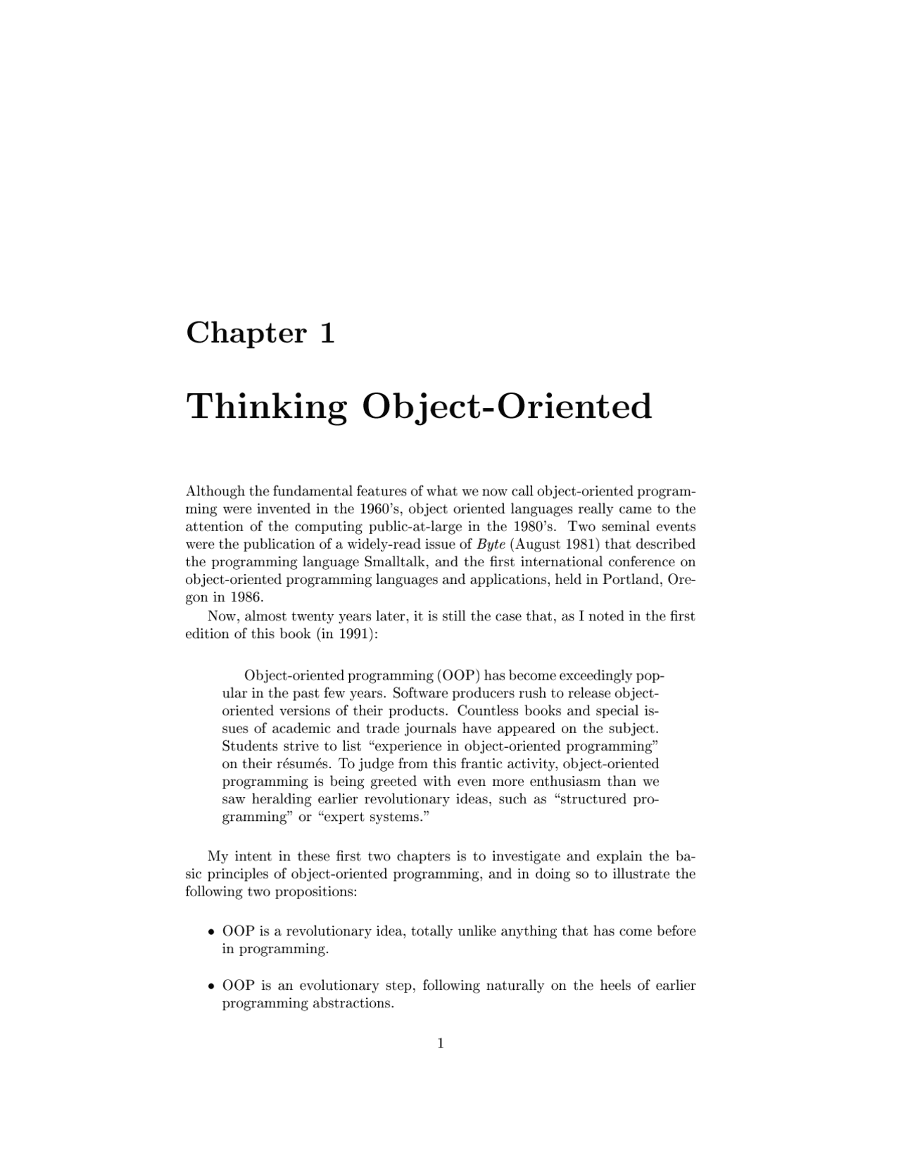 Thinking Object-Oriented | Lecture notes Object Oriented Programming ...