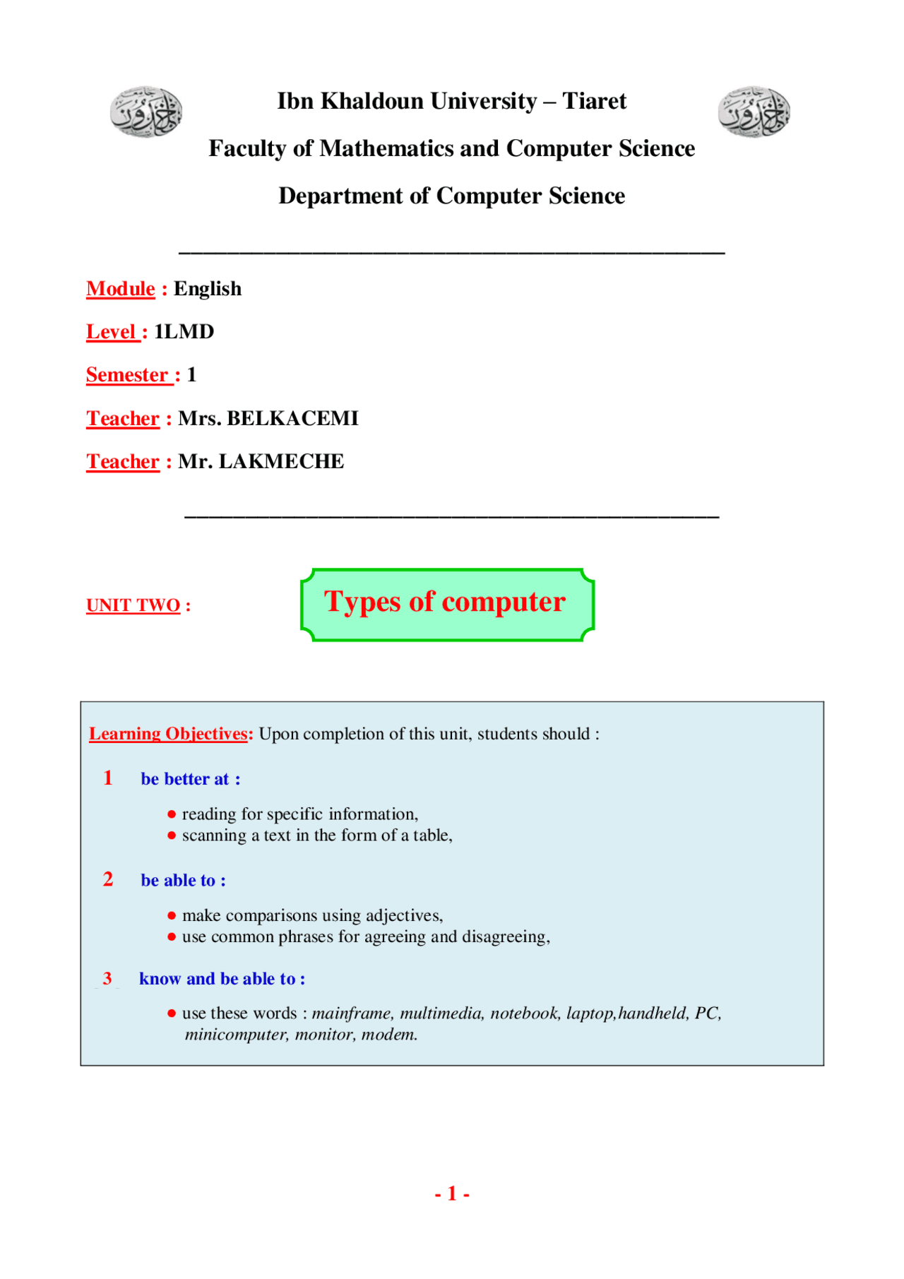 Types of computer | Study notes Microcomputers | Docsity