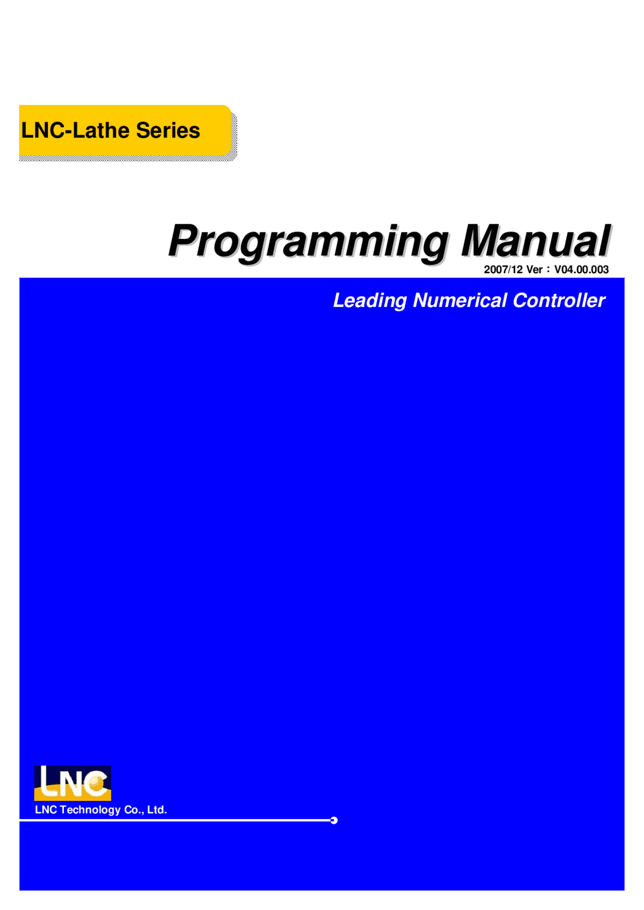 Programming Manual | Study notes Technology | Docsity