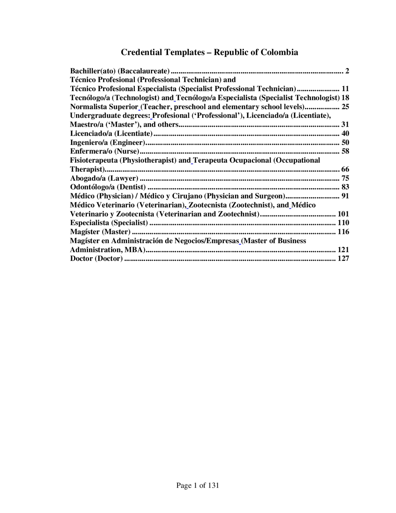 Credential Templates | Exercises English | Docsity