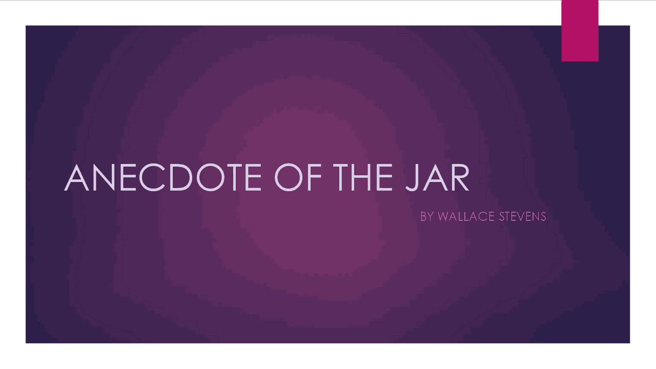 ANECDOTE OF THE JAR Slides Law Docsity