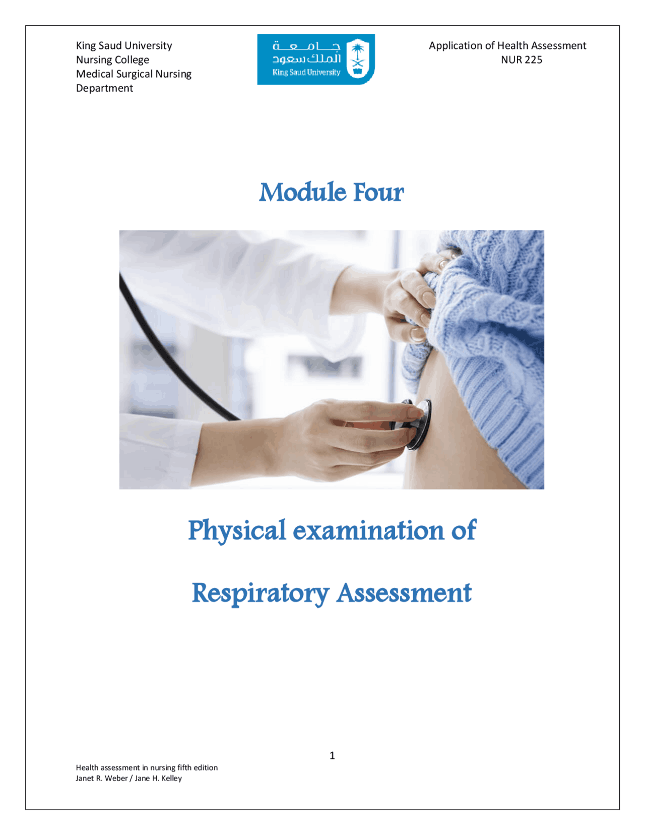 Physical examination of Respiratory Assessment Slides Nursing Docsity