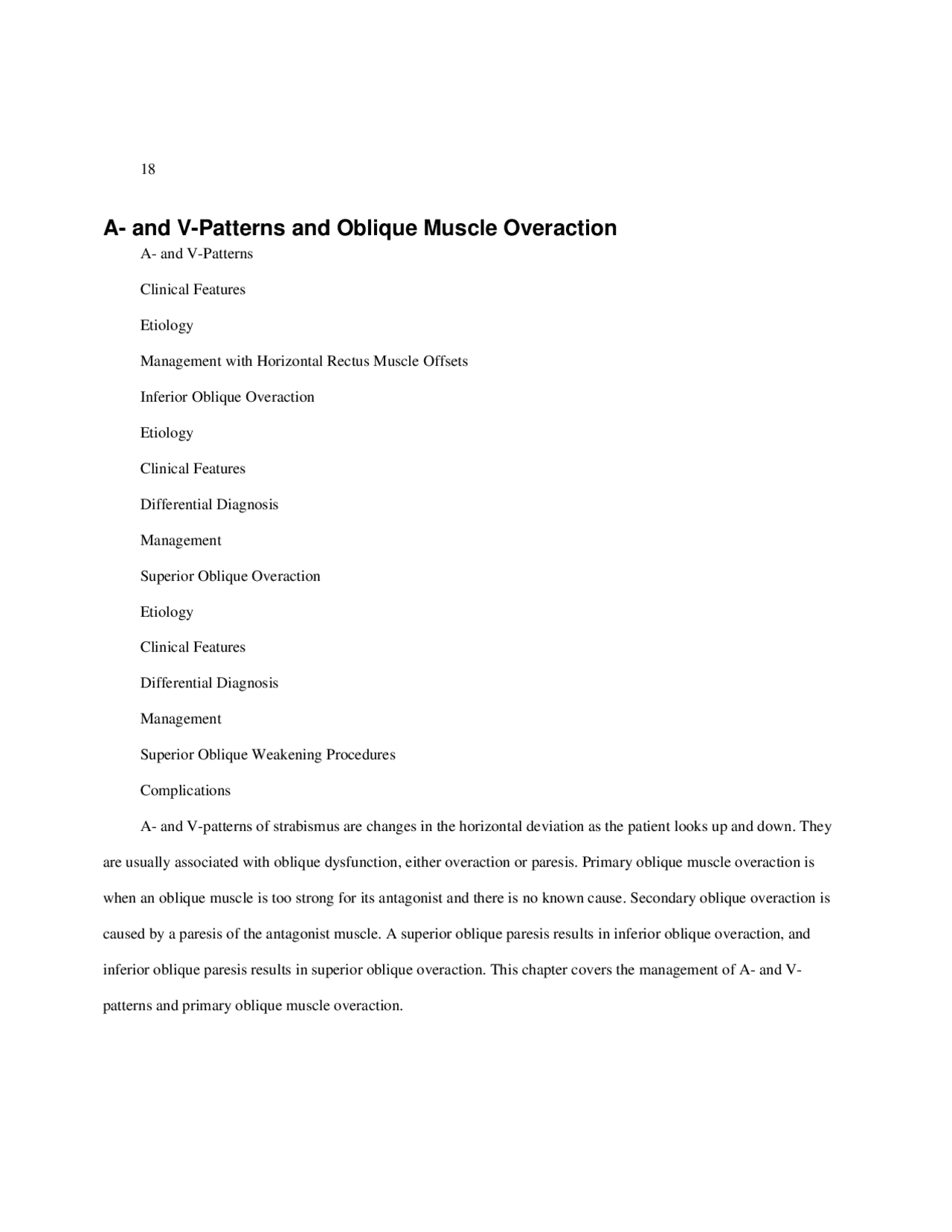 A- and V-Patterns and Oblique Muscle Overaction | Study notes Anatomy ...