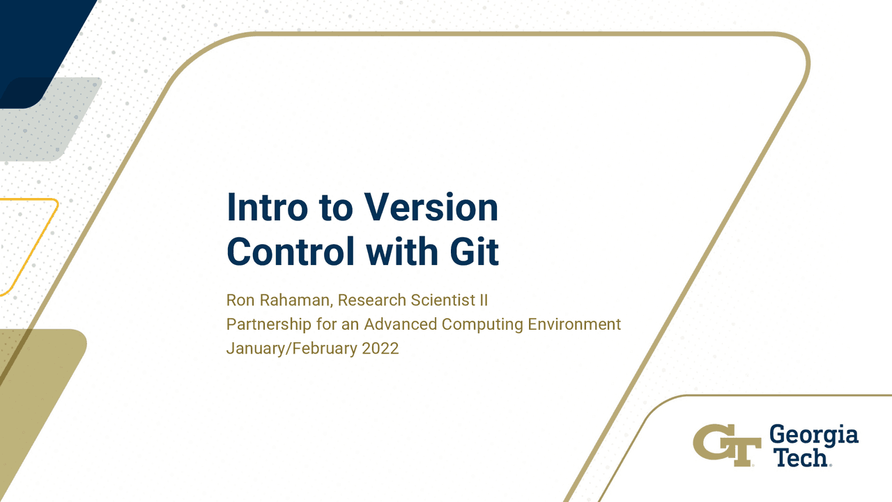 Intro to Version Control with Git | Exams History | Docsity