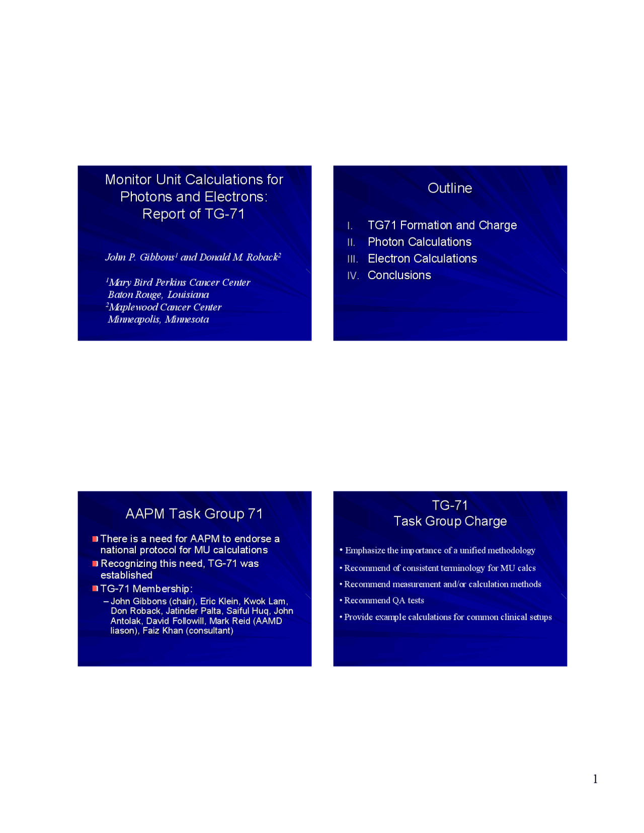 Monitor Unit Calculations for Photons and Electrons Schemes and Mind