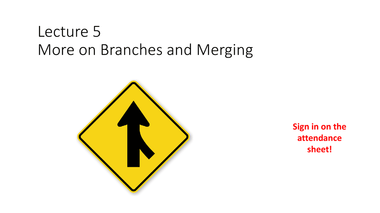 Lecture 5 More on Branches and Merging | Exams Data Structures and ...