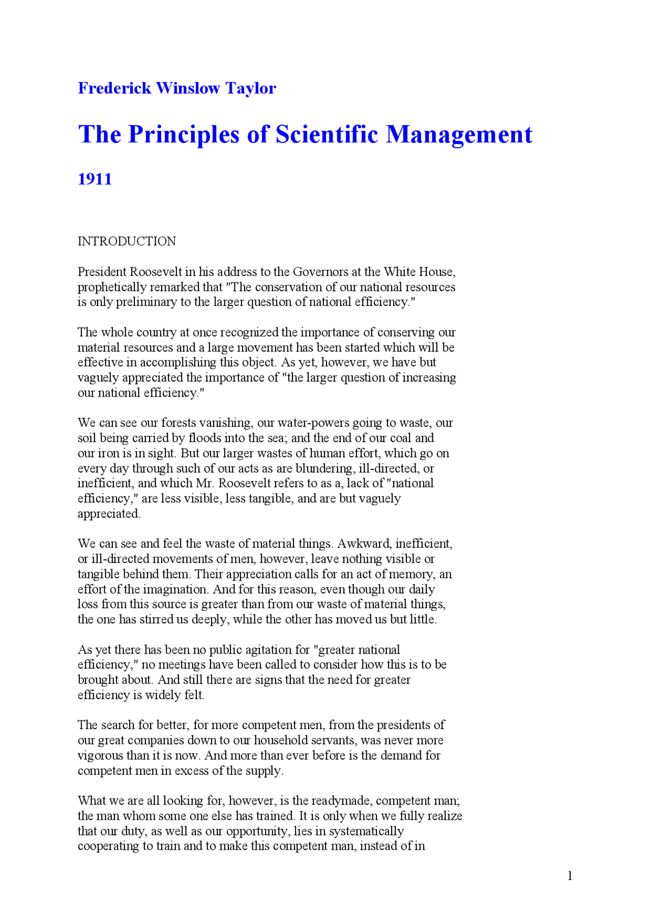 The Principles of Scientific Management: A Classic Work by Frederick ...